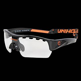 unihoc lunettes de sport Victory junior noir/orange néon