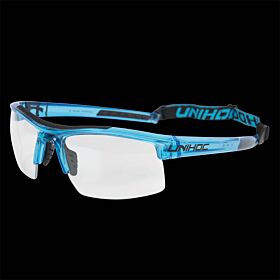 unihoc Sportbrille Energy Junior crystal blau/schwarz