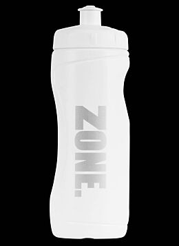 Zone Wasserflasche RECYCLED weiss/silber