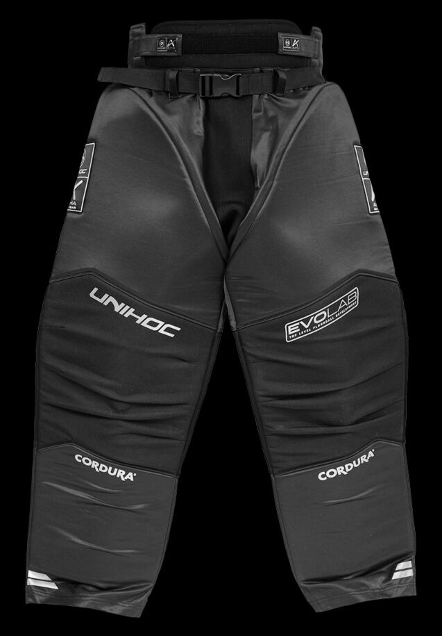 unihoc Goaliepants ALPHA Evolab black/silver unihoc Goaliepants ALPHA Evolab black/silver