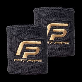 Fatpipe Wristband Ley black/gold (2-Pack) Fatpipe Wristband Ley black/gold (2-Pack)