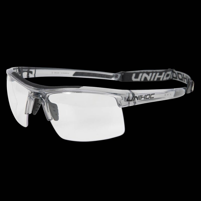 unihoc Sportbrille Energy senior crystal grau/schwarz