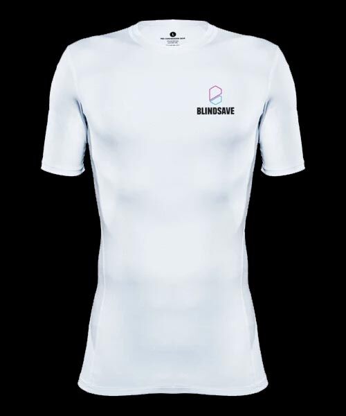 Blindsave Shortsleeve Compression Shirt white