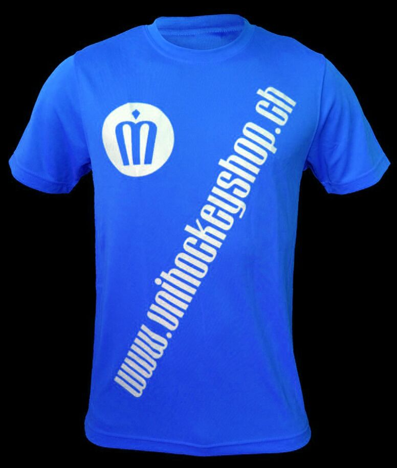 unihockeyshop.ch T-Shirt Badge Promo blau