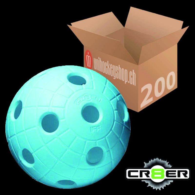 unihoc Balle de match CR8ER bleu métallique (Lot de 200)
